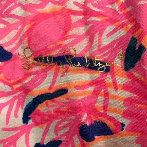 Lilly Pulitzer Drawstring Gift Bag colorful pouch bright summer - Picture 2 of 6